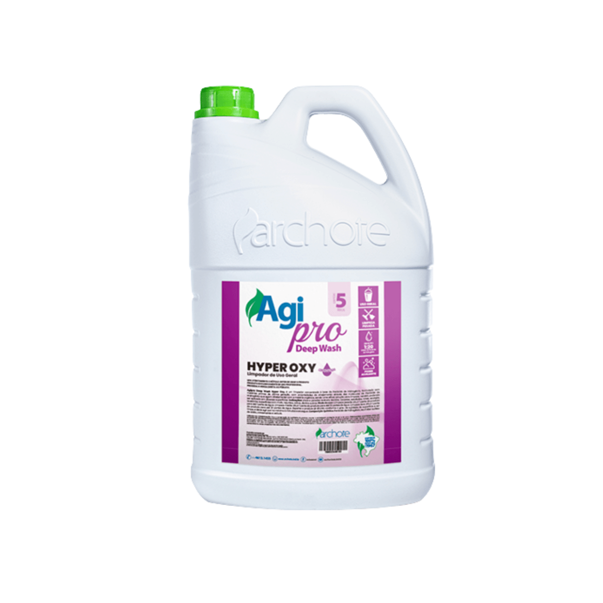 Limpador Deep Wash Hyper Oxy 5L Agipro